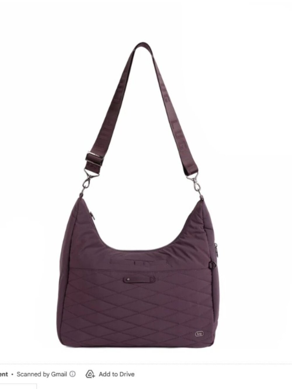 Lug Balsa CloudGo Hobo Crossbody Bag Plum - Picture 12 of 12